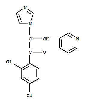 2-Propen-1-one, 1-(2,4-dichlorophenyl)-2-(1h-imidazol-1-yl)-3-(3-pyridinyl)-Structure,306316-54-1Structure 2-Propen-1-one, 1-(2,4-dichlorophenyl)-2-(1h-imidazol-1-yl)-3-(3-pyridinyl)- Structure,306316-54-1Structure