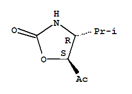 (4r,5s)-(9ci)-5-乙?；?4-(1-甲基乙基)-2-噁唑烷酮結(jié)構(gòu)式_306776-28-3結(jié)構(gòu)式