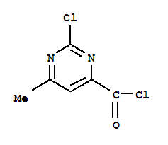 (9ci)-2-氯-6-甲基-4-嘧啶羰酰氯結(jié)構(gòu)式_306960-81-6結(jié)構(gòu)式