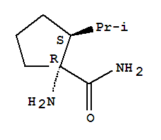 (1r,2s)-(9ci)-1-氨基-2-(1-甲基乙基)-環(huán)戊烷羧酰胺結(jié)構(gòu)式_309756-99-8結(jié)構(gòu)式