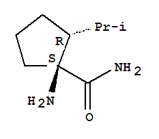 (1s,2r)-(9ci)-1-氨基-2-(1-甲基乙基)-環(huán)戊烷羧酰胺結(jié)構(gòu)式_309757-00-4結(jié)構(gòu)式