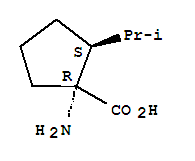 (1r,2s)-(9ci)-1-氨基-2-(1-甲基乙基)-環(huán)戊烷羧酸結(jié)構(gòu)式_309757-11-7結(jié)構(gòu)式