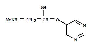 1-Propanamine,n-methyl -2-(5-pyrimidinyloxy)-(9ci)Structure,310881-02-8Structure 1-Propanamine,n-methyl -2-(5-pyrimidinyloxy)-(9ci) Structure,310881-02-8Structure