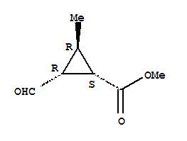 (1s,2r,3r)-(9ci)-2-甲?；?3-甲基-環(huán)丙烷羧酸甲酯結(jié)構(gòu)式_312910-88-6結(jié)構(gòu)式