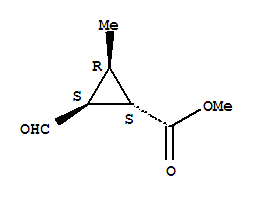 (1s,2s,3r)-(9ci)-2-甲?；?3-甲基-環(huán)丙烷羧酸甲酯結(jié)構(gòu)式_312910-89-7結(jié)構(gòu)式