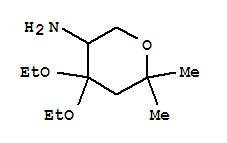 (9ci)-4,4-二乙氧基四氫-6,6-二甲基-2H-吡喃-3-胺結(jié)構(gòu)式_312930-66-8結(jié)構(gòu)式