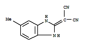 (9ci)-(1,3-二氫-5-甲基-2H-苯并咪唑-2-基)-丙二腈結構式_313221-26-0結構式