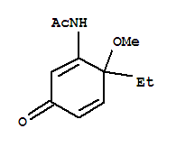 (9Ci)-N-(6-乙基-6-甲氧基-3-氧代-1,4-環(huán)己二烯-1-基)-乙酰胺結(jié)構(gòu)式_313693-50-4結(jié)構(gòu)式