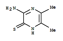 2(1H)-pyrazinethione, 3-amino-5,6-dimethyl-Structure,31613-88-4Structure 2(1H)-pyrazinethione, 3-amino-5,6-dimethyl- Structure,31613-88-4Structure