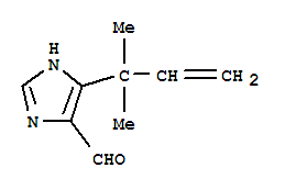 4-(1,1-二甲基-2-丙烯-1-基)-1H-咪唑-5-羧醛結(jié)構(gòu)式_316148-60-4結(jié)構(gòu)式