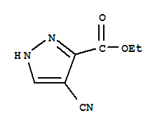 (9ci)-4-氰基-1H-吡唑-3-羧酸乙酯結(jié)構(gòu)式_318497-88-0結(jié)構(gòu)式