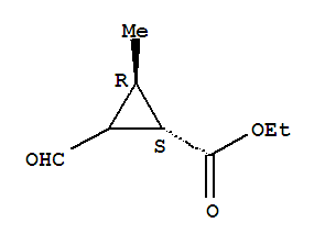 (1r,3s)-rel-(9ci)-2-甲酰基-3-甲基-環(huán)丙烷羧酸乙酯結(jié)構(gòu)式_318990-36-2結(jié)構(gòu)式