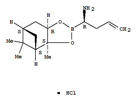 (aR,3aS,4S,6S,7aR)-六氫-3a,5,5-三甲基-a-2-丙烯基-4,6-甲橋-1,3,2-苯并二氧硼烷-2-甲胺鹽酸鹽結(jié)構(gòu)式_319009-90-0結(jié)構(gòu)式