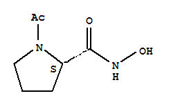 (s)-(9ci)-1-乙?；?n-羥基-2-吡咯烷羧酰胺結(jié)構(gòu)式_31982-74-8結(jié)構(gòu)式
