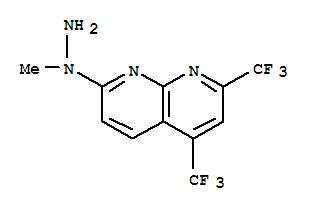 1,8-Naphthyridine,7-(1-methylhydrazino)-2,4-bis(trifluoromethyl)-(9ci)Structure,320417-41-2Structure 1,8-Naphthyridine,7-(1-methylhydrazino)-2,4-bis(trifluoromethyl)-(9ci) Structure,320417-41-2Structure