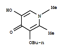 4(1H)-pyridinone,3-butoxy-5-hydroxy-1,2-dimethyl-(9ci)Structure,321529-33-3Structure 4(1H)-pyridinone,3-butoxy-5-hydroxy-1,2-dimethyl-(9ci) Structure,321529-33-3Structure