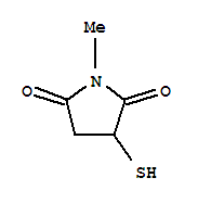 2,5-Pyrrolidinedione,3-mercapto-1-methyl-(9ci)Structure,321546-79-6Structure 2,5-Pyrrolidinedione,3-mercapto-1-methyl-(9ci) Structure,321546-79-6Structure