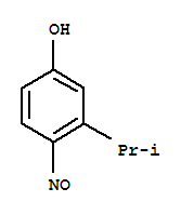 Phenol, 3-(1-methylethyl)-4-nitroso-(9ci)Structure,32416-70-9Structure Phenol, 3-(1-methylethyl)-4-nitroso-(9ci) Structure,32416-70-9Structure