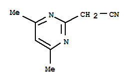 (8ci,9ci)-4,6-二甲基-2-嘧啶乙腈結(jié)構(gòu)式_32691-58-0結(jié)構(gòu)式