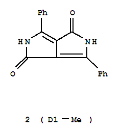 2,5-二氫-3,6-雙[3(Or 4)-甲基苯基]-吡咯并[3,4-C] 吡咯-1,4-二酮結(jié)構(gòu)式_330815-96-8結(jié)構(gòu)式