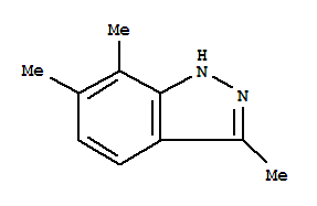 3,6,7-三甲基-1H-吲唑結(jié)構(gòu)式_33101-40-5結(jié)構(gòu)式