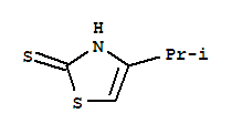 (9ci)-4-(1-甲基乙基)-2(3H)-噻唑硫酮結(jié)構(gòu)式_33120-79-5結(jié)構(gòu)式