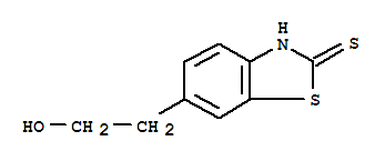 (9ci)-6-(2-疏基乙基)-2(3H)-苯并噻唑硫酮結(jié)構(gòu)式_33125-85-8結(jié)構(gòu)式