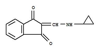 (9ci)-2-[(環(huán)丙基氨基)亞甲基]-1H-茚-1,3(2H)-二酮結(jié)構(gòu)式_331859-34-8結(jié)構(gòu)式