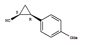 Cyclopropanecarbonitrile,2-(4-methoxyphenyl)-,(1s,2r)-(9ci)Structure,331941-39-0Structure Cyclopropanecarbonitrile,2-(4-methoxyphenyl)-,(1s,2r)-(9ci) Structure,331941-39-0Structure