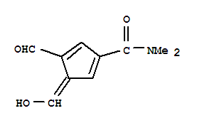 (8ci)-4-甲酰基-3-(羥基亞甲基)-N,N-二甲基-1,4-環(huán)戊二烯-1-羧酰胺結(jié)構(gòu)式_33251-34-2結(jié)構(gòu)式
