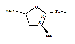 Furan, tetrahydro-5-methoxy-3-methyl-2-(1-methylethyl)-, (2r,3s)-rel-(9ci)Structure,333722-20-6Structure Furan, tetrahydro-5-methoxy-3-methyl-2-(1-methylethyl)-, (2r,3s)-rel-(9ci) Structure,333722-20-6Structure