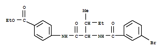 (9ci)-4-[[2-[(3-溴苯甲?；?氨基]-3-甲基-1-氧代戊基]氨基]-苯甲酸乙酯結(jié)構(gòu)式_334830-40-9結(jié)構(gòu)式