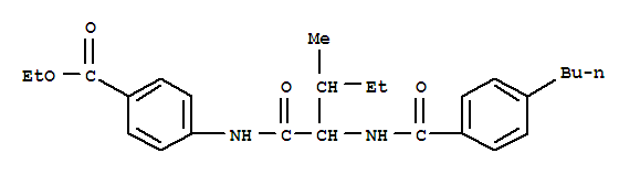 (9ci)-4-[[2-[(4-丁基苯甲?；?氨基]-3-甲基-1-氧代戊基]氨基]-苯甲酸乙酯結(jié)構(gòu)式_334830-47-6結(jié)構(gòu)式