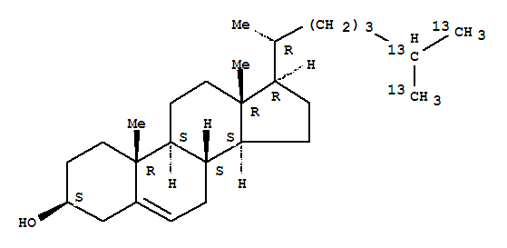 Cholesterol-25,26,27-13c3Structure,335080-97-2Structure Cholesterol-25,26,27-13c3 Structure,335080-97-2Structure