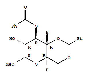 Methyl-3-o-benzoyl-4,6-o-benzylidene-alpha-d-glucopyranosideStructure,33535-04-5Structure Methyl-3-o-benzoyl-4,6-o-benzylidene-alpha-d-glucopyranoside Structure,33535-04-5Structure