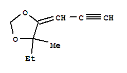 1,3-Dioxolane, 4-ethyl-4-methyl-5-(2-propynylidene)-(7ci,8ci)Structure,3357-83-3Structure 1,3-Dioxolane, 4-ethyl-4-methyl-5-(2-propynylidene)-(7ci,8ci) Structure,3357-83-3Structure