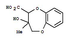 2H-1,5-benzodioxepin-2-carboxylic acid, 3,4-dihydro-3-hydroxy-3-methyl-Structure,33631-88-8Structure 2H-1,5-benzodioxepin-2-carboxylic acid, 3,4-dihydro-3-hydroxy-3-methyl- Structure,33631-88-8Structure