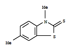 (9ci)-3,6-二甲基-2(3H)-苯并噻唑硫酮結(jié)構(gòu)式_33682-62-1結(jié)構(gòu)式