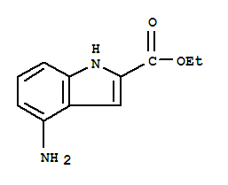 (9ci)-4-氨基-1H-吲哚-2-羧酸乙酯結(jié)構(gòu)式_33858-35-4結(jié)構(gòu)式