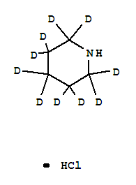哌啶鹽酸鹽-D10結(jié)構(gòu)式_339080-76-1結(jié)構(gòu)式