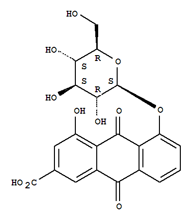 Rhein 8-GlucosideStructure,34298-86-7Structure Rhein 8-Glucoside Structure,34298-86-7Structure