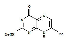 4(1H)-pteridinone,7-methyl-2-(methylamino)-(9ci)Structure,343347-77-3Structure 4(1H)-pteridinone,7-methyl-2-(methylamino)-(9ci) Structure,343347-77-3Structure