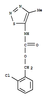 Carbamic acid,(4-methyl-1,2,3-thiadiazol-5-yl)-,(2-chlorophenyl)methyl ester (9ci)Structure,343373-92-2Structure Carbamic acid,(4-methyl-1,2,3-thiadiazol-5-yl)-,(2-chlorophenyl)methyl ester (9ci) Structure,343373-92-2Structure