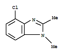 (9ci)-4-氯-1,2-二甲基-1H-苯并咪唑結(jié)構(gòu)式_34373-78-9結(jié)構(gòu)式