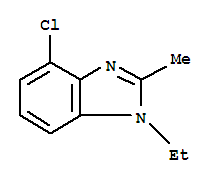 (9ci)-4-氯-1-乙基-2-甲基-1H-苯并咪唑結(jié)構(gòu)式_34373-79-0結(jié)構(gòu)式