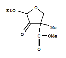 3-Furancarboxylicacid,5-ethoxytetrahydro-3-methyl-4-oxo-,methylester(9ci)Structure,343942-57-4Structure 3-Furancarboxylicacid,5-ethoxytetrahydro-3-methyl-4-oxo-,methylester(9ci) Structure,343942-57-4Structure