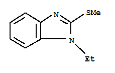(9ci)-1-乙基-2-(甲基硫代)-1H-苯并咪唑結(jié)構(gòu)式_344896-48-6結(jié)構(gòu)式