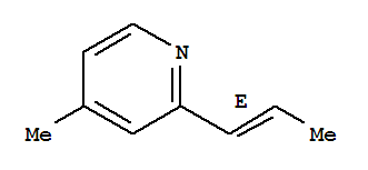Pyridine,4-methyl-2-(1e)-1-propenyl-(9ci)Structure,344902-31-4Structure Pyridine,4-methyl-2-(1e)-1-propenyl-(9ci) Structure,344902-31-4Structure