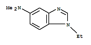 (9ci)-1-乙基-N,N-二甲基-1H-苯并咪唑-5-胺結(jié)構(gòu)式_34594-72-4結(jié)構(gòu)式