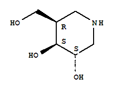 3,4-Piperidinediol ,5-(hydroxymethyl)-,(3s,4s,5r)-(9ci)Structure,346408-06-8Structure 3,4-Piperidinediol ,5-(hydroxymethyl)-,(3s,4s,5r)-(9ci) Structure,346408-06-8Structure